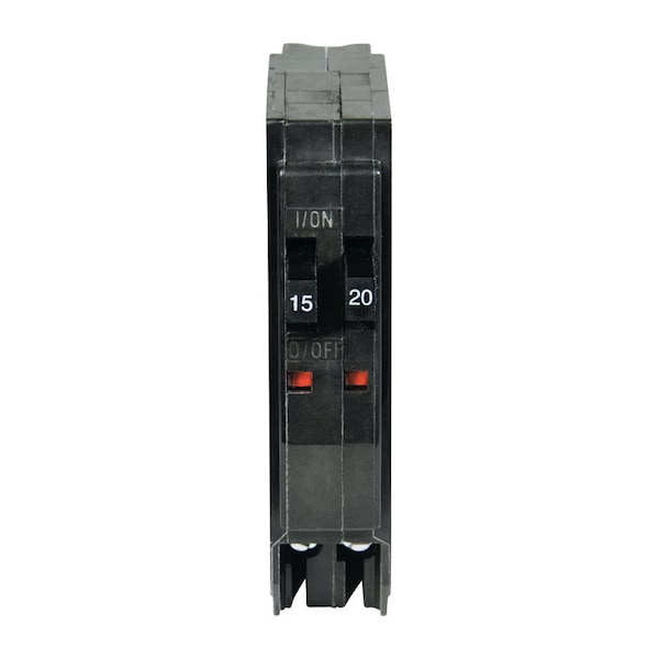 Schneider Electric Miniature Circuit Breaker, QO Series, 15 to 20A, 1x1, 1x1 Pole, 120/240V AC, 10kA at 120/240V AC QOT1520CP - main